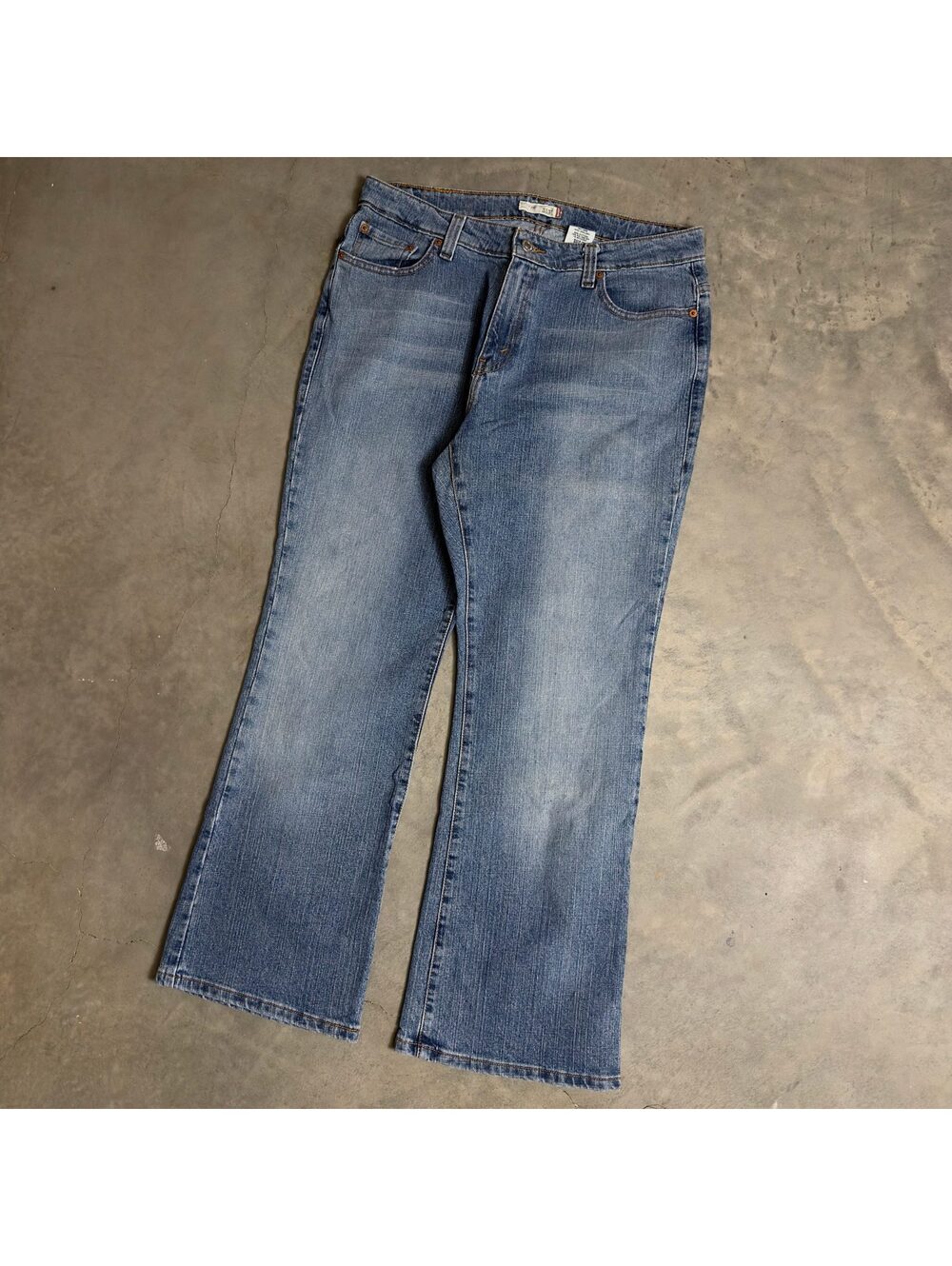 Levi's 515 Bootcut Jeans Womens 16S Medium Wash Y2K